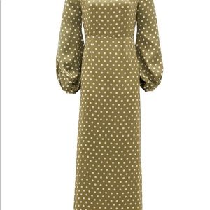 Racil green polka dot dress never worn !
